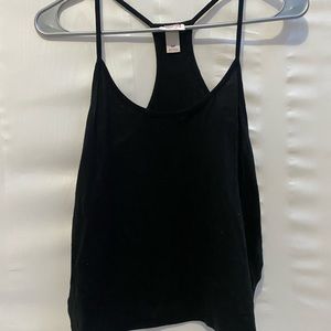 Small Black cropped tank top from the brand mossimo supply co.